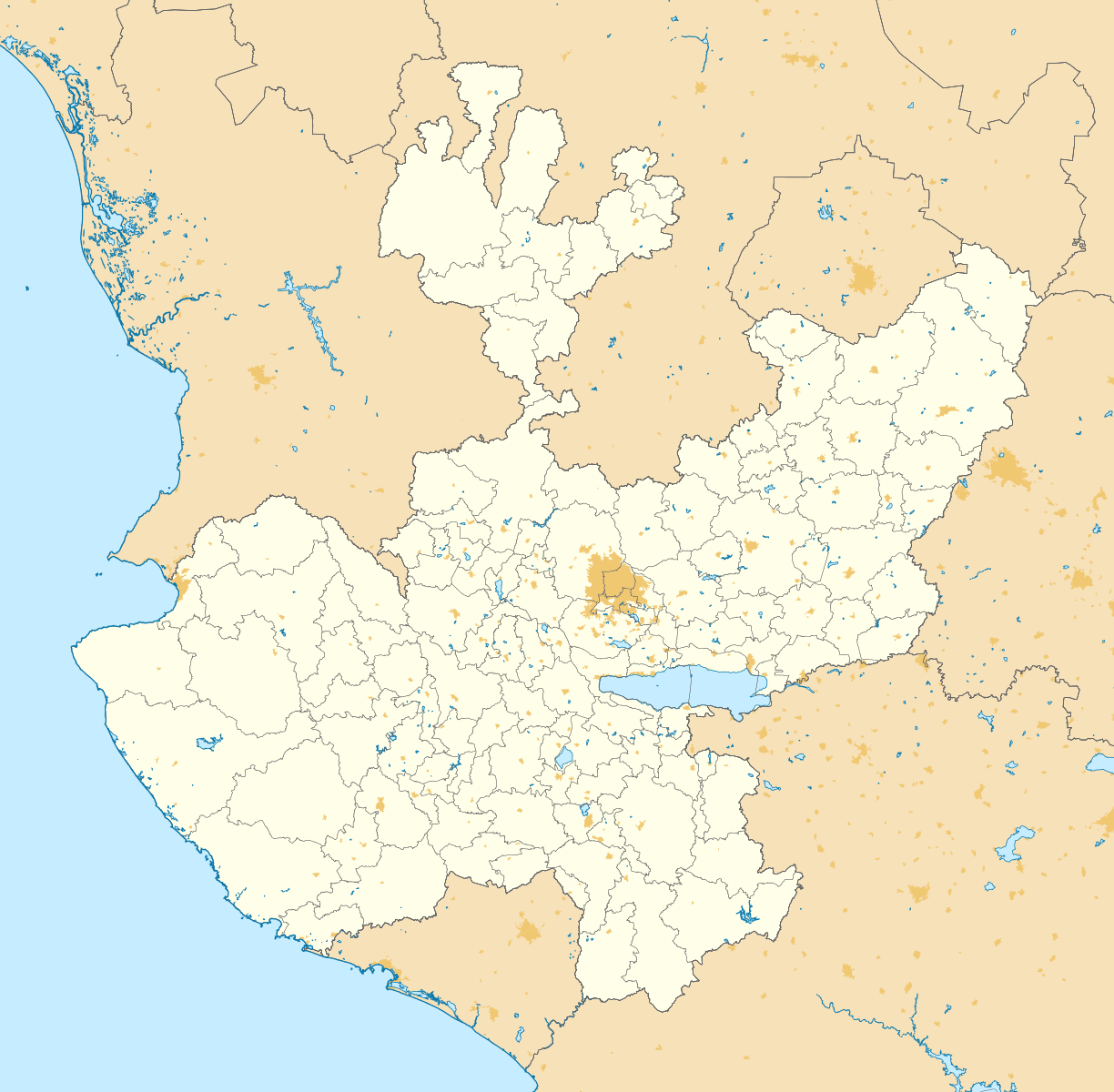 Jalisco Mexico Map