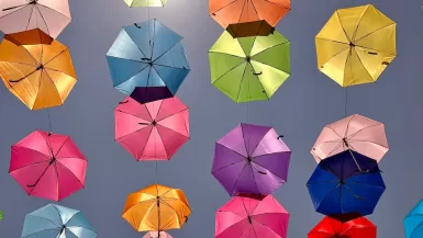 Tlaquepaque Jalisco: Ultimate Guide to Mexican Culture & Art 16 a bunch of colorful umbrellas hanging in the air in Tlaquepaque Jalisco