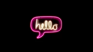 pink and yellow hello neon light hello in different languages