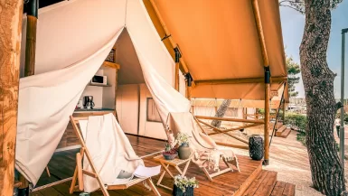 Ultimate Guide to Luxury Mexico Glamping in Tulum 33 white and brown patio umbrella glamping in mexico