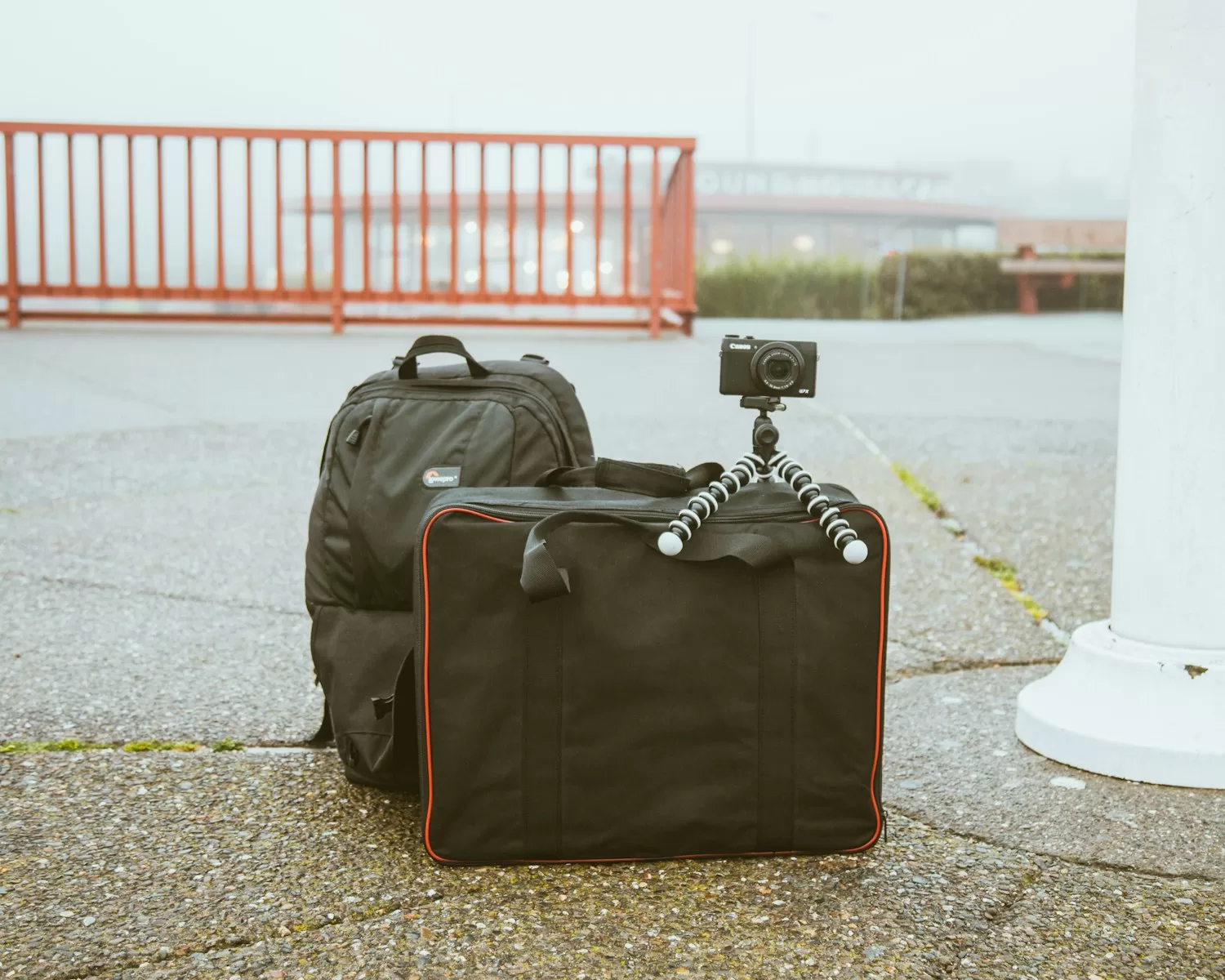 Best Backpacking Tripod On a mountain with a women